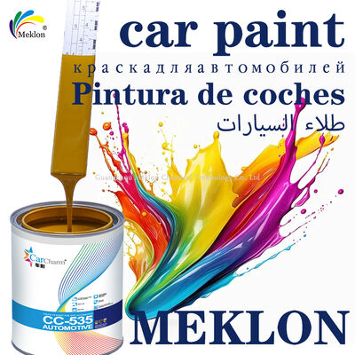 2K Mud Yellow Acrylic Car Refinish Topcoat Paint with Spray Application Liquid Coating Car Paint for Auto Repair & Renovation