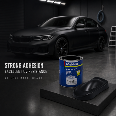 Premium Hot Sale Matte Black 2K Auto Paint Super Fast Drying Acrylic High Solid Weathering Resistant Body Coating