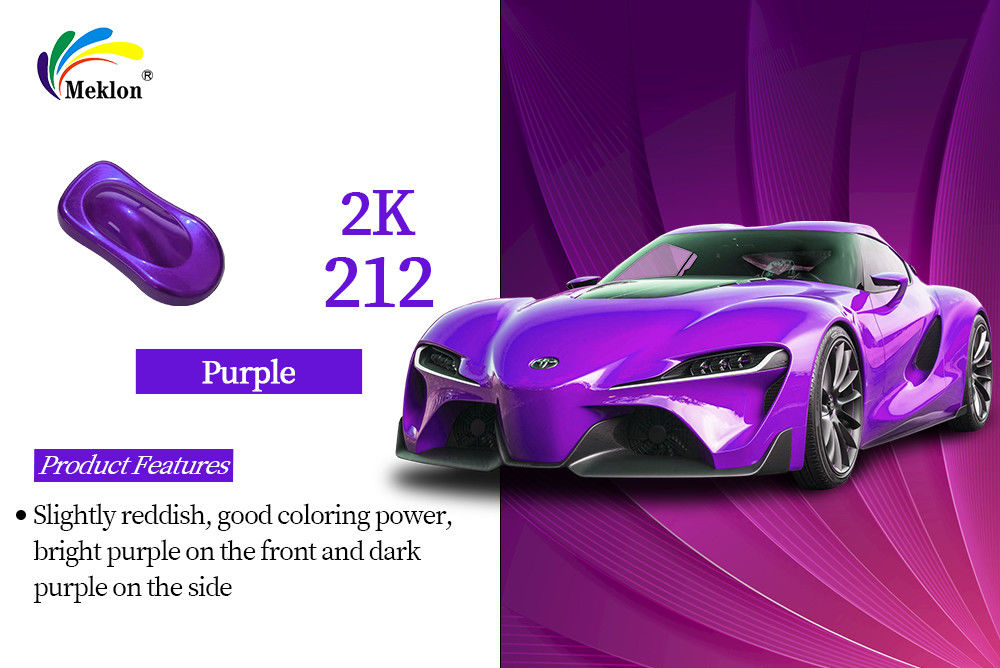 আবহাওয়া প্রতিরোধী এবং পরিধান প্রতিরোধী 2k গাড়ী পেইন্ট আপনার গাড়ী বেগুনি মেরামত পেইন্ট জন্য উপযুক্ত