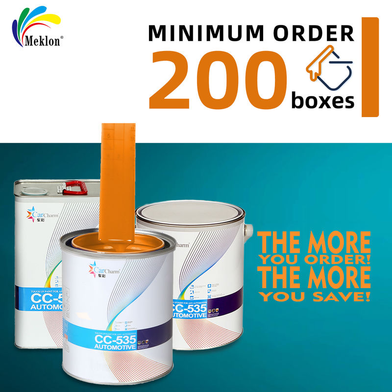 মূল উচ্চ চকচকে দীর্ঘস্থায়ী দ্রুত শুকানোর কমলা গাড়ী পেইন্ট সঙ্গে ম্যাচ