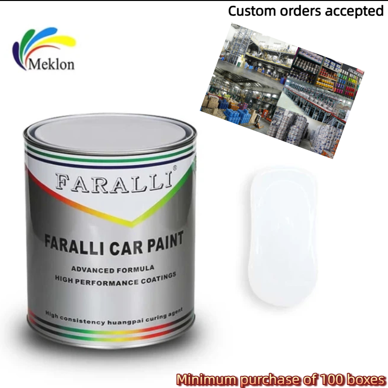 গরম বিক্রয় এক্রাইলিক গাড়ী পেইন্ট তরল অটো পেইন্ট সিরামিক লেপ বিশুদ্ধ সাদা অটোমোটিভ পেইন্ট