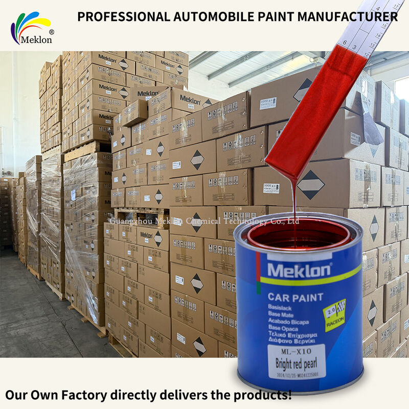 মেক্লন উজ্জ্বল লাল মুক্তো উচ্চ ক্রোম স্ক্র্যাচ-প্রতিরোধী অটো মেরামতের জন্য গাড়ী পেইন্ট রিফিনিশ করুন
