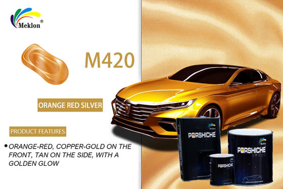 টেকসই তাপরোধী কমলা লাল রঙের গাড়ি পেইন্ট, অগন্ধহীন ধাতব স্প্রে পেইন্ট