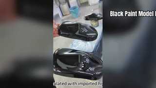 ব্ল্যাক পেইন্ট মডেল ইফেক্ট ডিসপ্লে